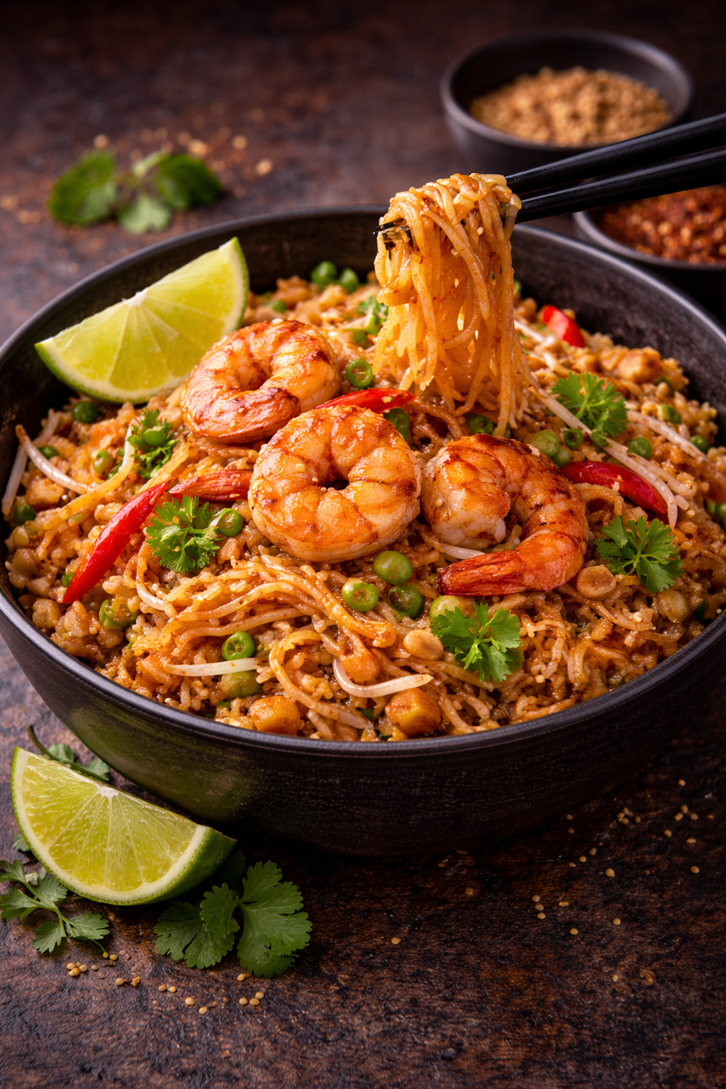 Nouilles Crevettes